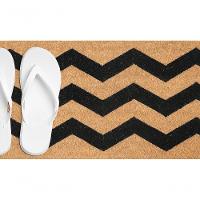 Capacho De Poa Fibra De Coco Slim Zig Zag 70x33cm - Uzoo Capacho Fibra De Coco Slim Rt 70x33cm Zigzag Kls1 - 2