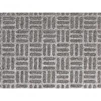 Capacho Textura Quadriculada Com Borda Fenice Cinza 69x39cm - Uzoo Tapete Fenice Liso 69x39cm Cinza - 3