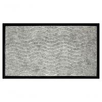 Capacho Fenicetexturas Ondas Cinza Grey 70x40cm - Uzoo Tapete Fenice Texturas 70x40cm Ondas Cinza Cf-jp03 Grey - 1
