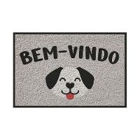 Capacho Vinílico Estampado Bem-vindo Cachorro 60x40cm - Uzoo Capacho Vinilico Estampado 60x40cm Bem-vindo Cachorro Klp01 - 1