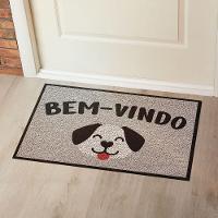Capacho Vinílico Estampado Bem-vindo Cachorro 60x40cm - Uzoo Capacho Vinilico Estampado 60x40cm Bem-vindo Cachorro Klp01 - 2