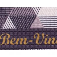 Capacho Fenice Estampado Triângulos Preto 59x39cm - Uzoo Tapete Fenice Estampado 59x39cm Triangulos Preto - 3