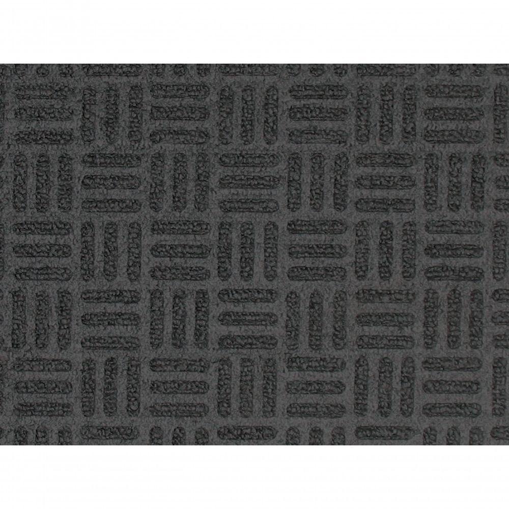 Capacho Com Borda Fenice Liso Preto 89x59cm - Uzoo Tapete Fenice Liso 89x59cm Preto - 3