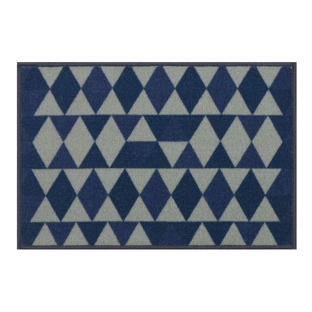 Tapete De Entrada Triangulos 60x40cm - Uzoo Tapete Entrada 60x40cm Triangulos - 1