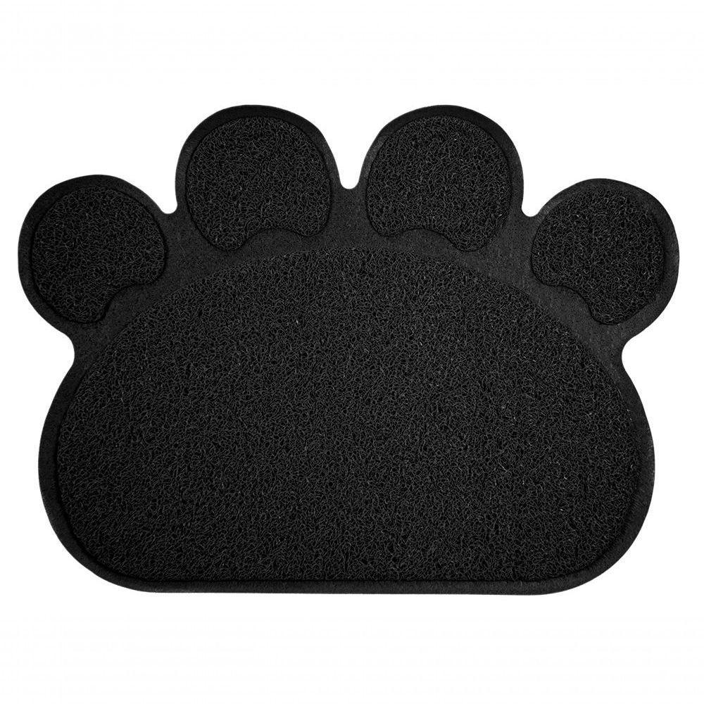 Tapete Pet Comedouro Vinílico Pata Preta 45x60cm - Uzoo Tapete Pet Vinilico 45x60cm Pata Preta 3q-p05 B - 1