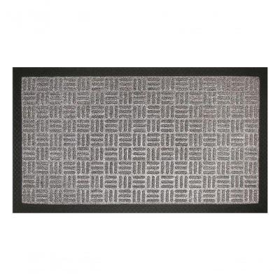 Capacho Com Borda Fenice Liso Cinza 89x59cm - Uzoo Tapete Fenice Liso 89x59cm Cinza
