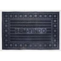 Capacho De Borracha Dots Bem-vindo Quadrados 60x40cm - Uzoo Capacho Borracha Dots 60x40cm Bem-vindo Quadrados - 1