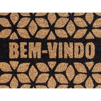 Capacho De Poa Fibra De Coco Geometrico Preto 60x33cm - Uzoo Capacho Fibra De Coco Rt 60x33cm Geometrico Preto - 3