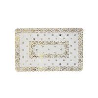 Jogo Americano Decorativo 45x30cm - Uzoo Servico Americano Decorativo 30x45cm Ouro Fl-1612 - 1