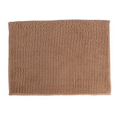 Tapete De Banheiro Chenille Bege 60x40cm - Uzoo Tapete Chenille 60x40cm Bege