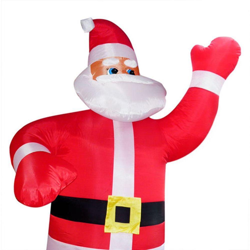 Papai Noel Inflavel Gigante Com 3 Metros De Altura Natal Enfeite Natalino - 3