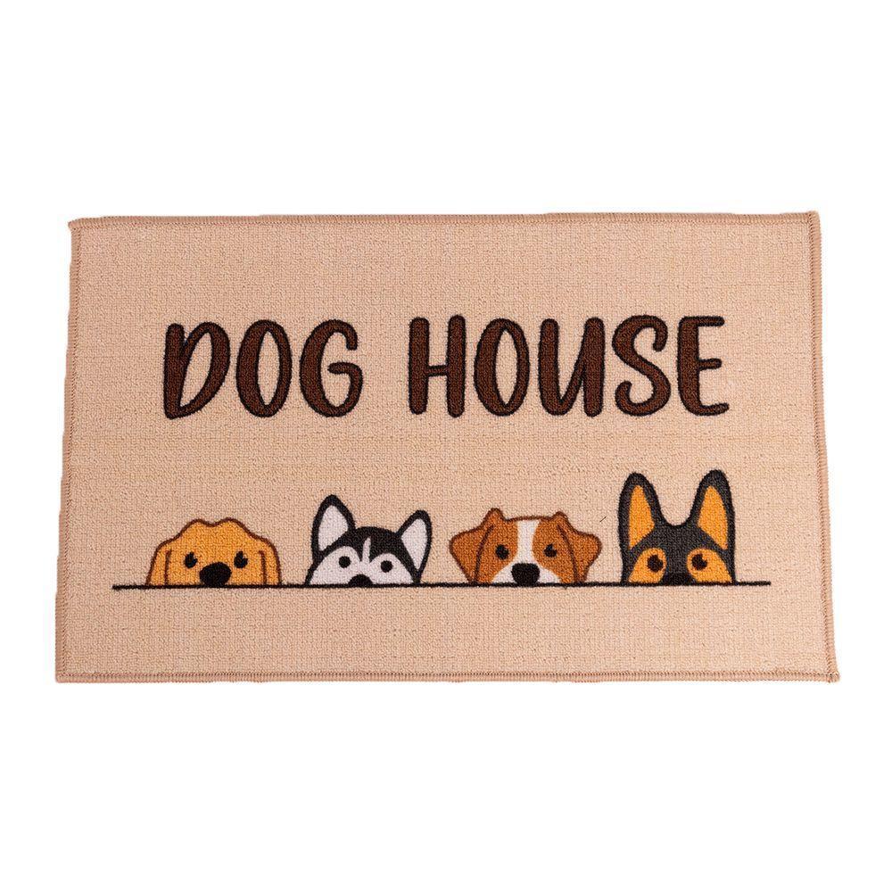 Tapete De Entrada Dog House 75x45cm - Uzoo Tapete Entrada 75x45cm Dog House - 1