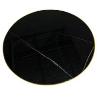 Conjunto Mesa De Jantar Redonda Majestic 70cm Preta Com 2 Cadeiras Roma - Marrom - 7