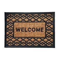 Capacho De Porta Fibra Emborrachado Panamá Zig Zag 60x40cm - Uzoo Capacho Fibra Emborrachado Panama 60x40cm Zig-zag - 1