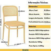 Conjunto Mesa De Jantar Redonda Majestic 70cm Branca Com 2 Cadeiras Roma - Nude - 8