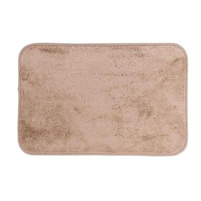 Tapete De Microfibra Comfort Bege 58x38cm - Uzoo Tapete Microfibra Comfort 58x38cm Bege