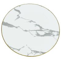 Conjunto Mesa De Jantar Redonda Majestic 70cm Branca Com 2 Cadeiras Roma - Marrom - 8