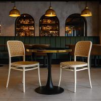 Conjunto Mesa De Jantar Redonda Majestic 70cm Preta Com 2 Cadeiras Roma - Branco - 2