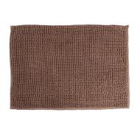 Tapete De Banheiro Chenille Marrom 70x50cm - Uzoo Tapete Chenille 70x50cm Marrom - 1