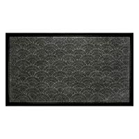 Capacho Fenice Textura Escamas Cinza 70x40cm - Uzoo Tapete Fenice Texturas 70x40cm Escamas Cinza Cj-jp02 Grey - 1