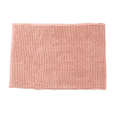Tapete De Banheiro Chenille Rosa 60x40cm - Uzoo Tapete Chenille 60x40cm Rosa
