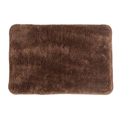 Tapete De Microfibra Comfort Marrom Plus 60x40cm - Uzoo Tapete Microfibra Comfort Plus 60x40cm Marrom