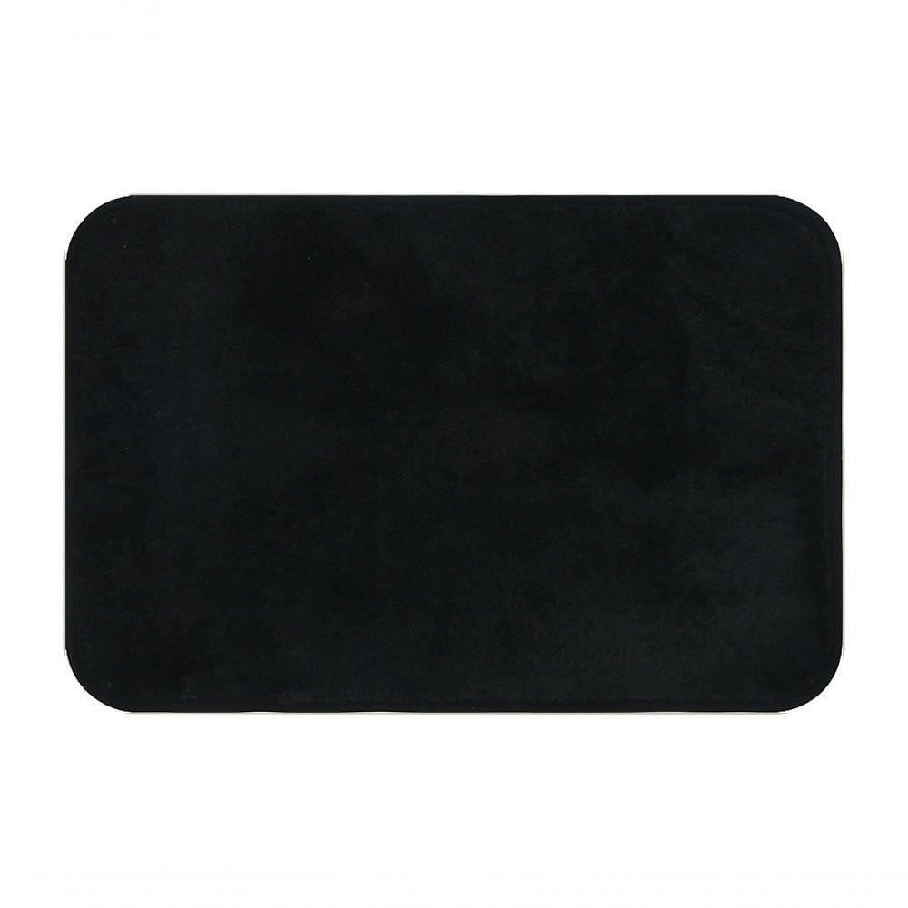Tapete De Microfibra Comfort Preto 58x38cm - Uzoo Tapete Microfibra Comfort 58x38cm Preto - 1