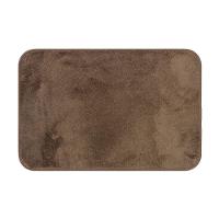 Tapete De Microfibra Comfort Marrom 58x38cm - Uzoo Tapete Microfibra Comfort 58x38cm Marrom - 1