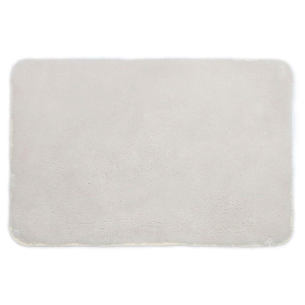 Tapete De Microfibra Comfort Marfim Plus 60x40cm - Uzoo Tapete Microfibra Comfort Plus 60x40cm Marfim - 1