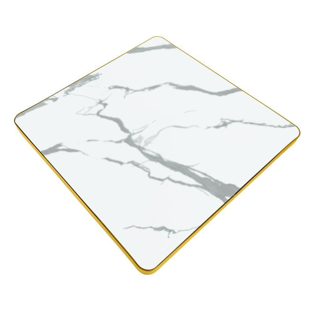 Conjunto Mesa De Jantar Redonda Venezia 70x70cm Branca Com 2 Cadeiras Roma - Marrom - 7