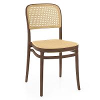 Conjunto Mesa De Jantar Redonda Venezia 70x70cm Branca Com 2 Cadeiras Roma - Marrom
