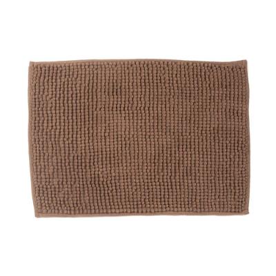 Tapete De Banheiro Chenille Marrom 60x40cm - Uzoo Tapete Chenille 60x40cm Marrom