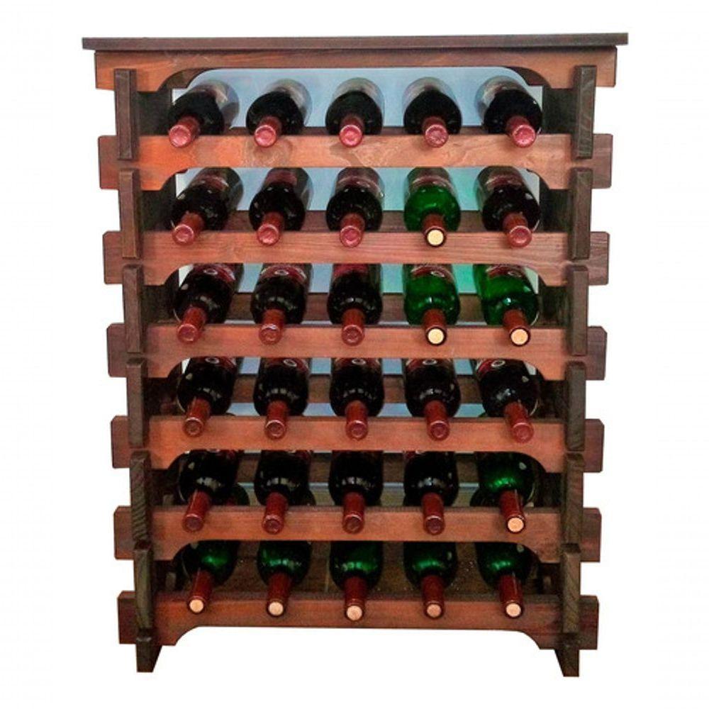Adega Vinho Madeira 30 Garrafas Tipo Mesinha Imbuia C05 - 2