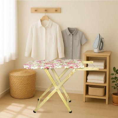 Tábua De Passar Roupa Dobrável De Madeira Layla 2 Níveis Estampada G02 - D'rossi Rosa