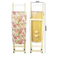 Tábua De Passar Roupa Dobrável De Madeira Layla 2 Níveis Estampada G02 - D'rossi Rosa - 3