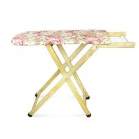 Tábua De Passar Roupa Dobrável De Madeira Layla 2 Níveis Estampada G02 - D'rossi Rosa - 6