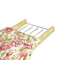 Tábua De Passar Roupa Dobrável De Madeira Layla 2 Níveis Estampada G02 - D'rossi Rosa - 7