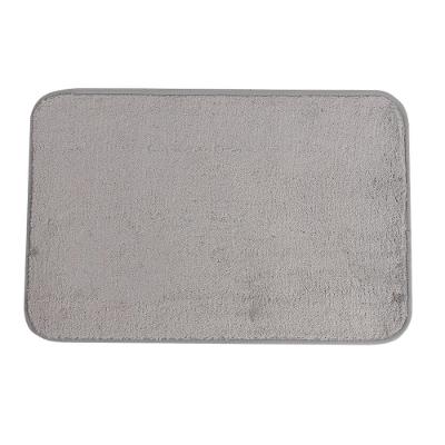 Tapete De Microfibra Comfort Cinza 58x38cm - Uzoo Tapete Microfibra Comfort 58x38cm Cinza