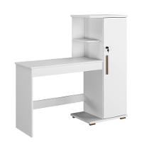 Escrivaninha Savana Com Porta Arte Móveis Branco - 1