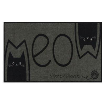 Tapete De Entrada Bem-vindo Meow 75x45cm - Uzoo Tapete Entrada 75x45cm Bem-vindo Meow