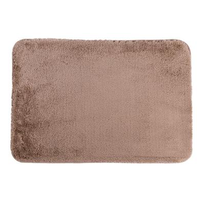 Tapete De Microfibra Comfort Bege Plus 60x40cm - Uzoo Tapete Microfibra Comfort Plus 60x40cm Bege