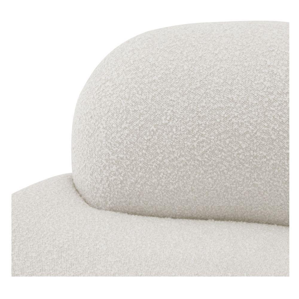 Poltrona Orgânica Chaise Rússia Bouclé - Doce Sonho Móveis Branco - 9