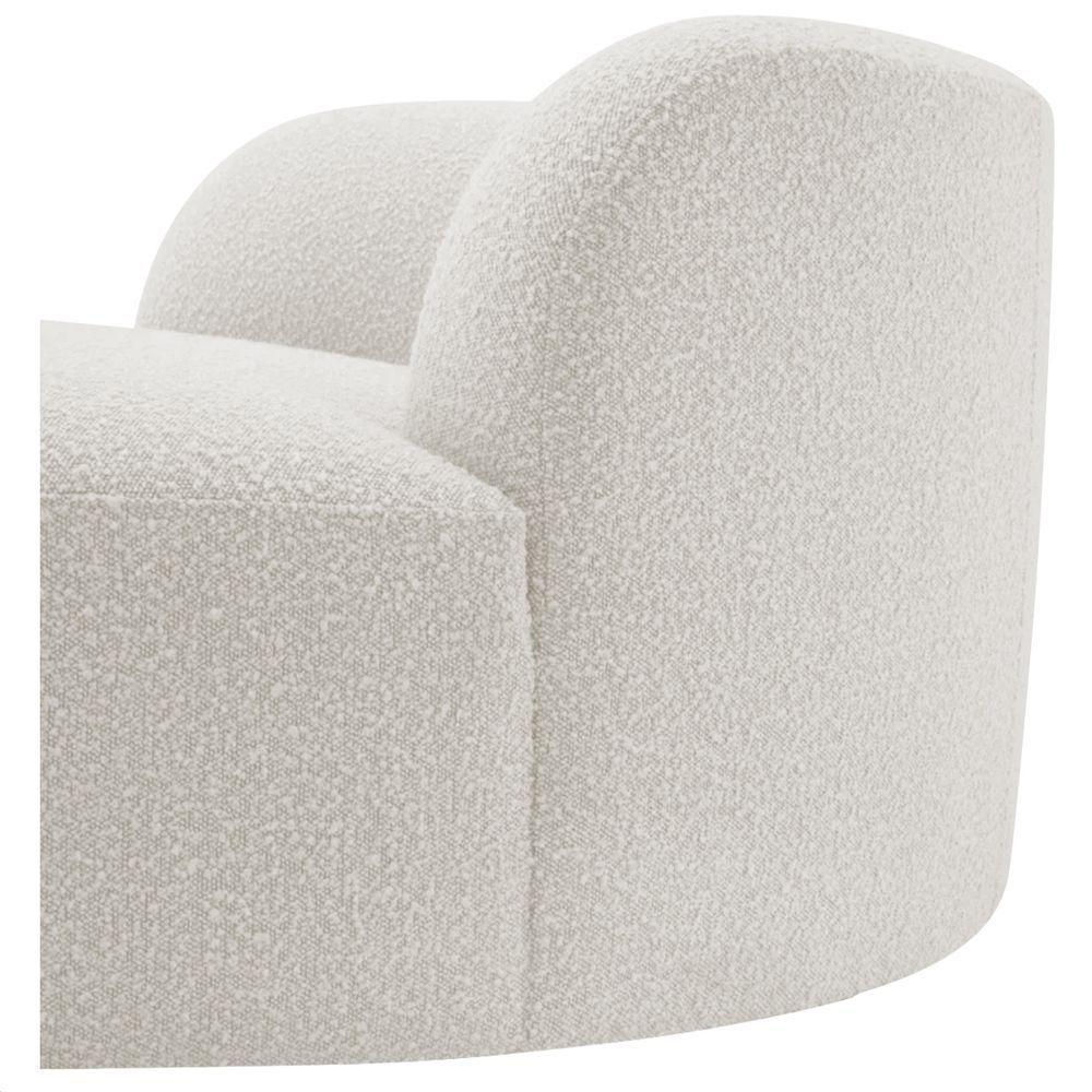 Poltrona Orgânica Chaise Rússia Bouclé - Doce Sonho Móveis Branco - 10