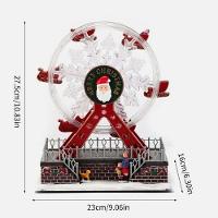 Roda Gigante Natalina Natal Papai Noel Led Som Movimento Cenario Natalino Enfeite Festa Fim De Ano Decoraçao - 8