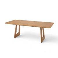 Mesa De Jantar Retangular De Madeira Panamera 240cm X 110cm Champagne - 1