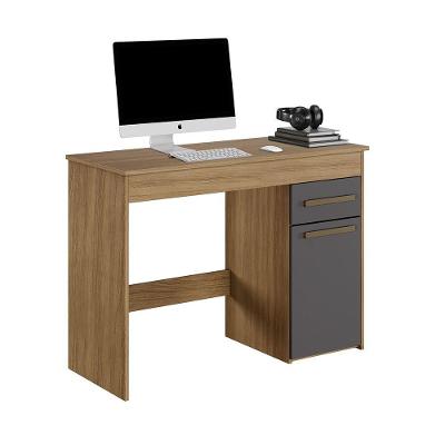 Escrivaninha Atenas 1 Porta E 1 Gaveta Arte Móveis Cinamomo-grafite