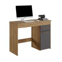 Escrivaninha Atenas 1 Porta E 1 Gaveta Arte Móveis Cinamomo-grafite - 1