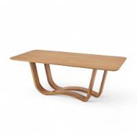 Mesa De Jantar Retangular De Madeira Live 210cm X 100cm Champagne - 1