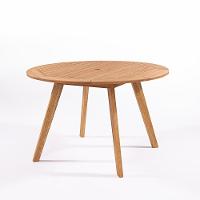 Mesa De Jantar Redonda Tambaú 120cm Stain Castanho - 1