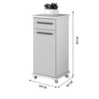 Balcão Palmas Arte Móveis 01 Gavetas Cinamomo-off - 2